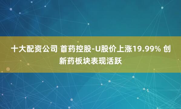 十大配资公司 首药控股-U股价上涨19.99% 创新药板块表现活跃